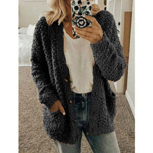 Dalavia – Langärmelige Strickjacke Mit Taschen – Schwarz