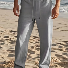 Struktur & Stil – Leichte Leinenhose – grau