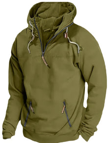 Mohinder – Lässige Langarm-Hoodie – Grün