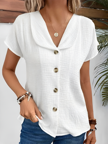 Aviana - Schickes Langarm Strickoberteil – Weiß