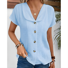 Aviana - Schickes Langarm Strickoberteil – Blau