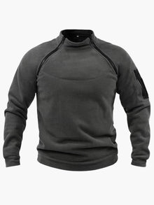 Serge | Warmer Fleecepullover – Grau