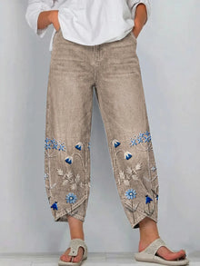 Giada - Bedruckte Relaxed-Fit-Jeans – Mehrfarbig