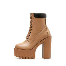 Rylan | Modische Ankle Boots mit hohem Absatz – Braun
