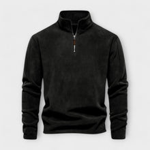 Emilio - Warmer & weicher Fleece Pullover – Schwarz