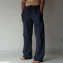 Nils | Modische dünne Freizeithose – Marineblau