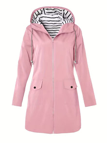 Rinola – Kapuzenjacke Mit Taschen – Rosa