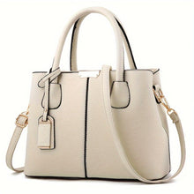 Elegante Handtasche | Strukturiertes Kunstleder | Vielseitiges Design – Beige