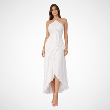 Irene | Damen Ärmelloses Halter Rückenfrei Maxikleid – Halter Maxi Rückenfrei 2026 – Weiß