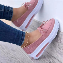 LoftEase™ – Modische Plateau-Loafers für Damen mit Komfortabsatz – Rosa
