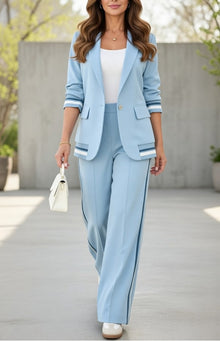 Victoria | Maßgeschneidertes Co-Ord Set – Blau