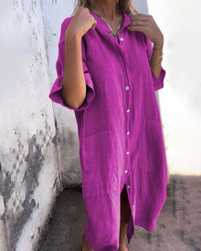 Valerie | Bohemian Shirt Dress – Lila