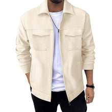 COUTURE™ FREIZEITJACKE MIT REIßVERSCHLUSS – Creme