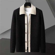 Davin – Vintage-inspirierte Strickjacke für zeitlose Eleganz – Schwarz