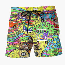 Bunte bedruckte Boardshorts für Männer - Sommerliche Strandmode – Mehrfarbig