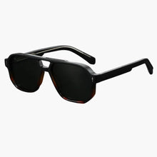 Damen Sonnenbrille mit Pilotenform und Antiblau-Lichtgläsern – Schwarzer Leopard