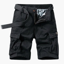 Kordelzug Cargo Shorts für Herren – Schwarz