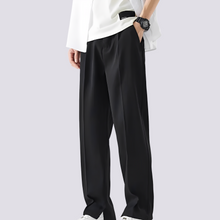 Carlo - Lockere Gerade Bein-Hose – Schwarz