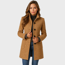 Avarin - taillierter mittellanger Mantel – Khaki