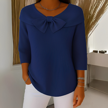 Anina - Ein modischer Damenpullover – Marineblau