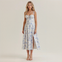 Liana - Schickes Midikleid – Blau