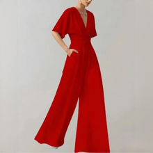Yoko - Eleganter und trendiger Jumpsuit – Rot