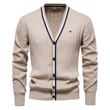 Sam - Elegante Strickjacken für Herren – Beige