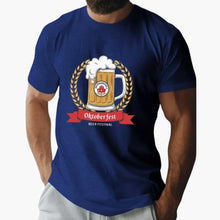 Oktoberfest 2025 Motiv T-Shirt für Herren – Blau