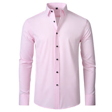 Benjamin | Classic Slim Fit Stretchable Langarm Business Hemd – Rosa
