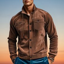 Larry - Jacke  Mit Kord Revers – Braun