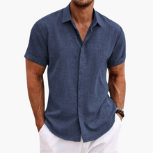 Björn | Kurzarm-Hemd – Marineblau