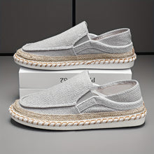 Tyson – Küsten Weave Slip Auf Schuhe – Grau