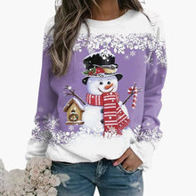 Juliana | Schneemann Weihnachtspulli – Lila