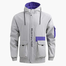 Kapuze Freizeitjacke für Herren – Grau