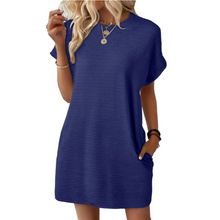 Evasha | Entspanntes Sommerkleid – Dunkelblau
