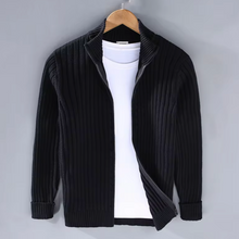 Nikolet | KnitZauber Strickjacke mit Reißverschluss – Black