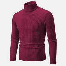 Larry | Stylischer Rollkragenpullover – Weinrot