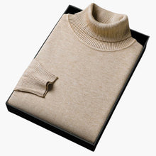 Alexander | Gestrickter Rollkragenpullover – Beige