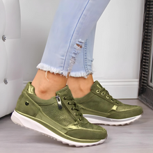 Gigi - Glamouröse bequeme Casual Sneakers | Sportlich-schicke Sneaker – Grün