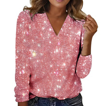 Caroline - Schicke, glänzende Damenbluse – Rosa