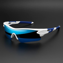 VeloShade – Verspiegelte Rundum Schützende Sport Fahrradsonnenbrille – Ozeanweiß