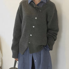 Martha - Kuschelige Kaschmir-Strickjacke – Grau