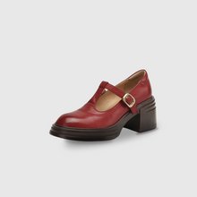 Maral - Pumps Mit Klobigem Blockabsatz – Rot