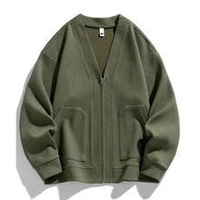 Kaido - Strick Jacke Houston – Olivgrün