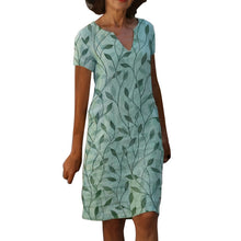 Kendal - Midi-Kleid mit V-Ausschnitt für Damen – Grün