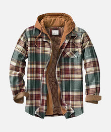 Eleanor™ | Stylische Patchwork-Karo-Jacke – Dunkelgrün