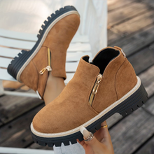 Angelika – Stiefeletten Aus Wildleder mit seitlichem Reißverschluss – Braun