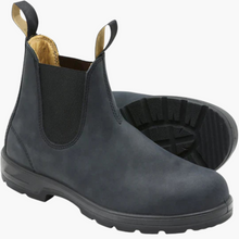 Herren Chelsea Stiefel mit Schaft und Einsätzen zum Hineinschlüpfen – Grau
