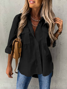 Vreza | Frau Langarm-Shirt – Schwarz