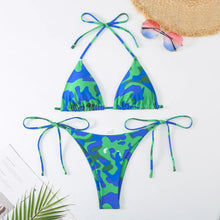 Ocean Chic - Bikini-Set mit brasilianischem Halfter – Grün